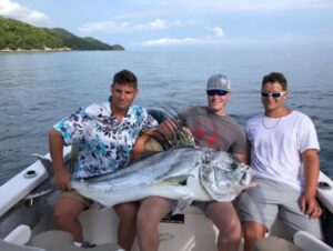 catching roosterfish in Sayulita