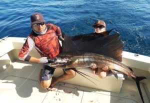 catching sailfish in Sayulita