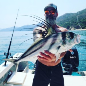 fishing for roosterfish in Sayulita